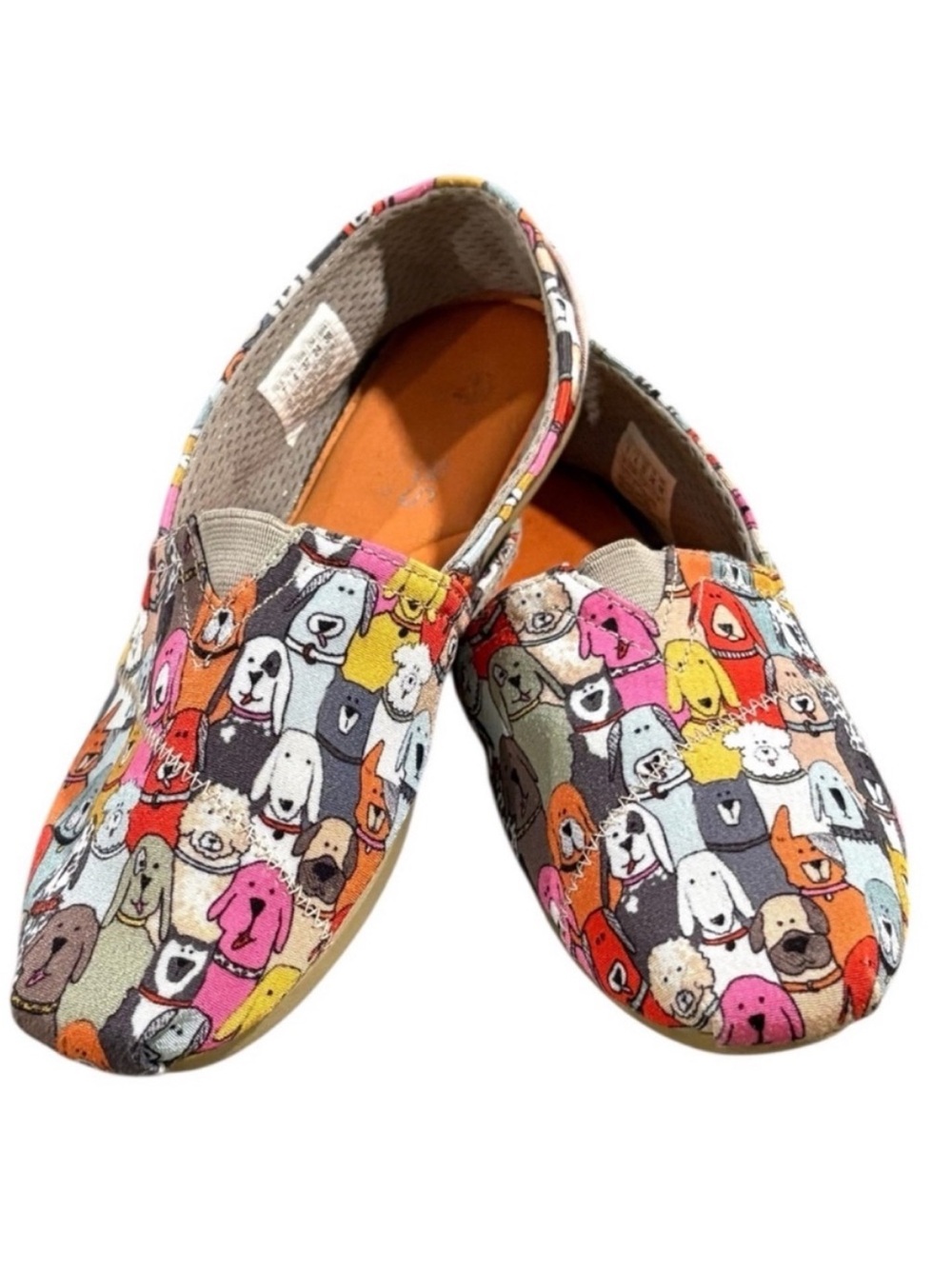 Skechers Bobs Plush-Wag Party Dog Print Slip On Shoes Size 7